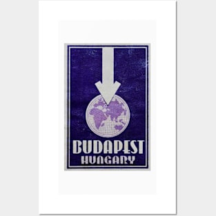 Budapest Hungary Stamp Posters and Art